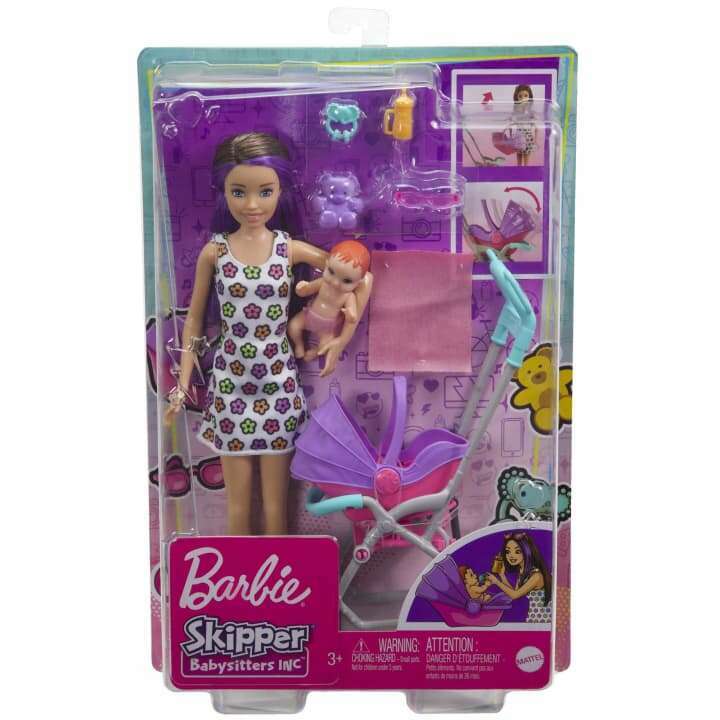 Barbie Skipper Babysitters INC Stroller Playset (GXT34) - Image 6