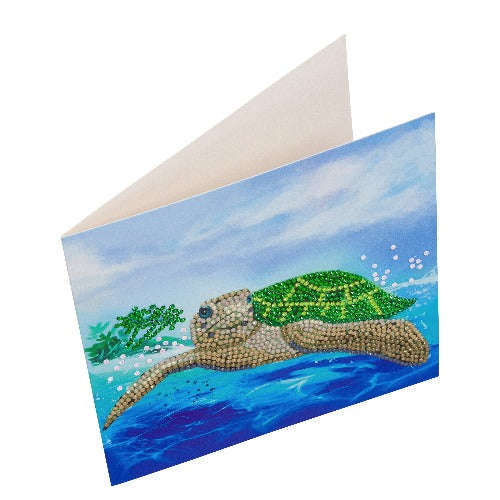 Crystal Art Card Kit - Turtle Paradise - Image 3