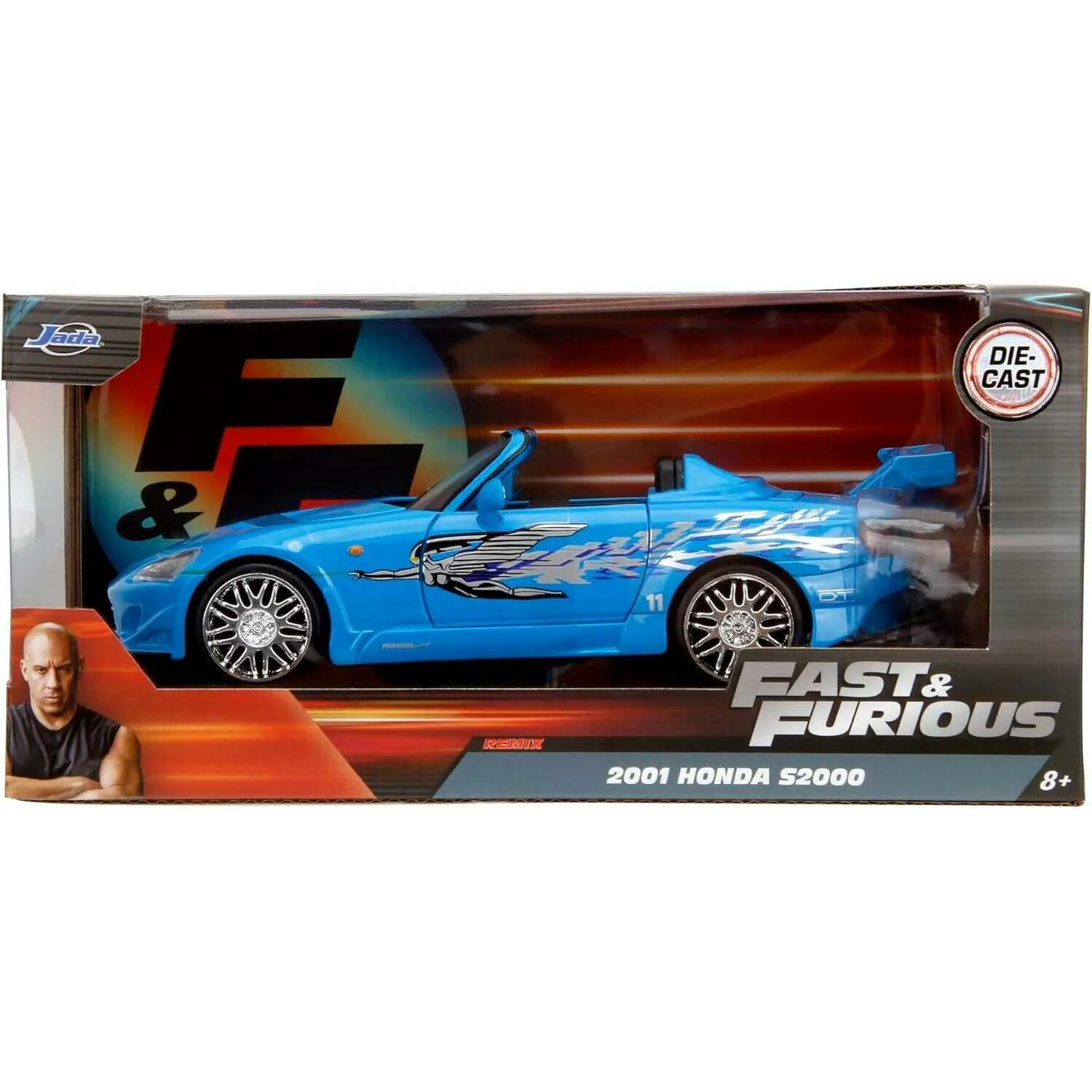 Jada Fast & Furious 1:24 Die Cast 2001 Honda S2000 - Image 6