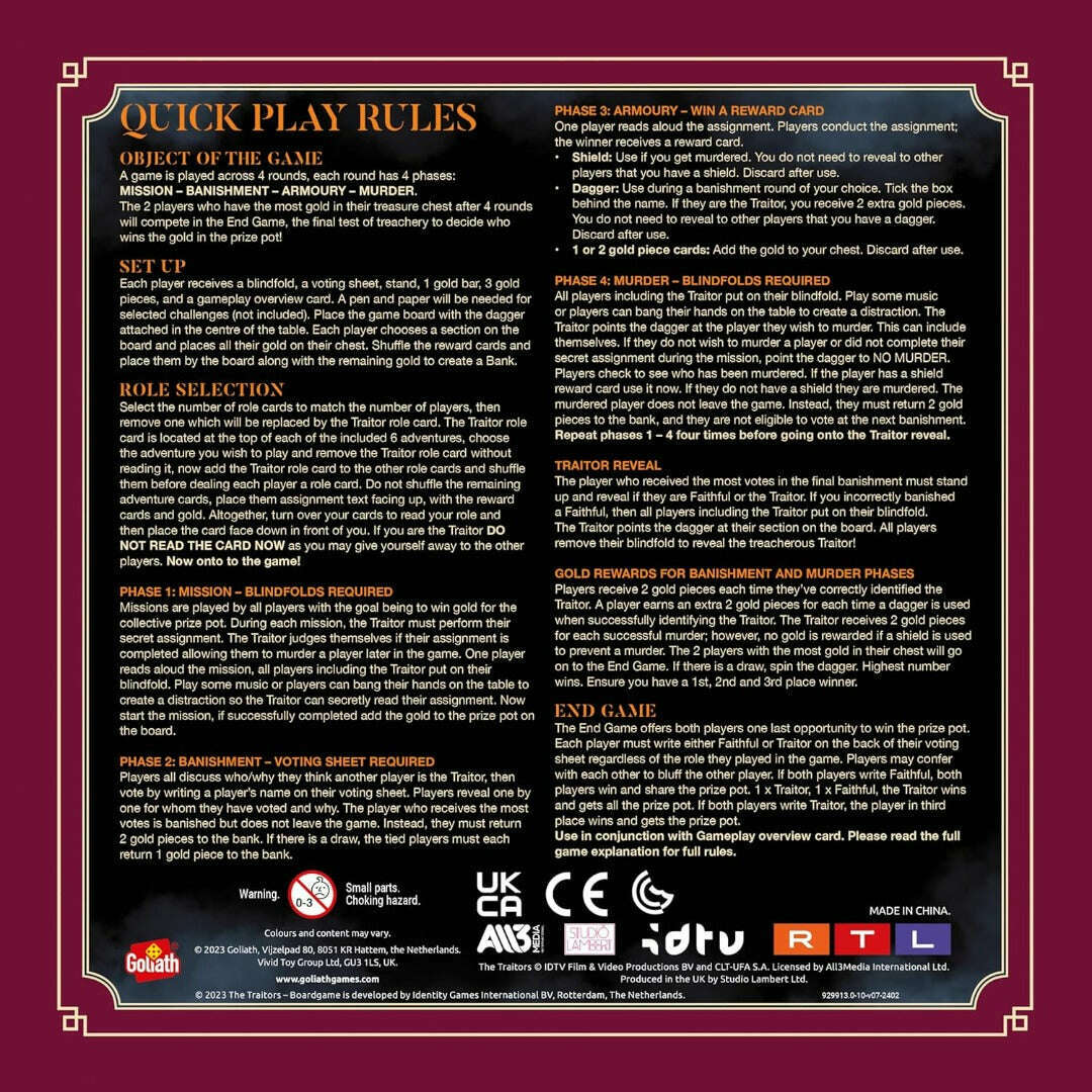 The Traitors - Official Board Game - Image 5